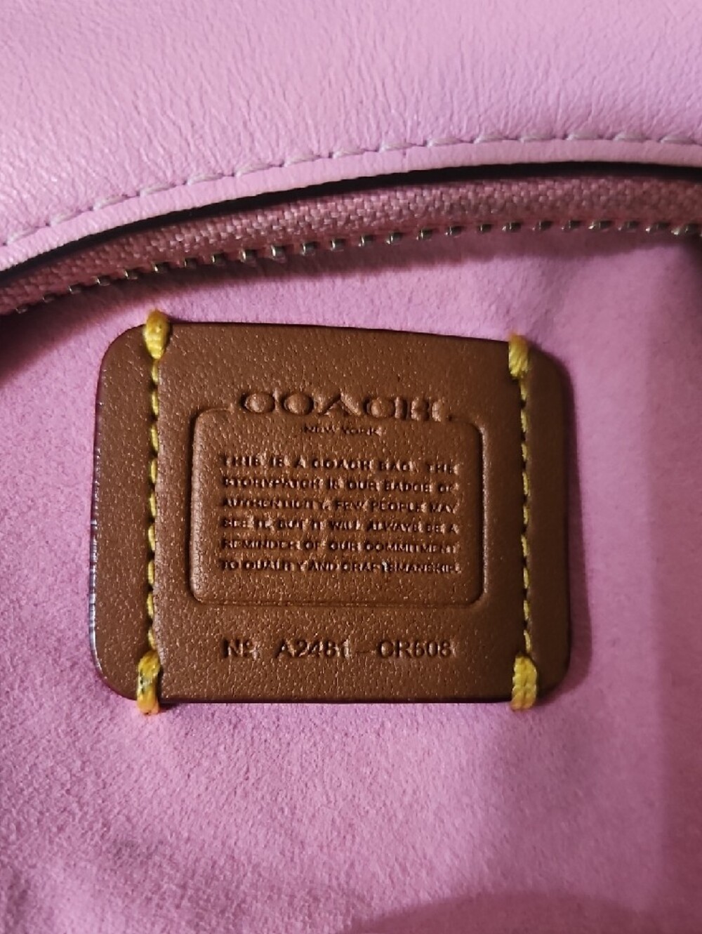 Coach NWOT Jonie Pink Leather Mini Bag with Silver Hardware Crossbody - Picture 9 of 11